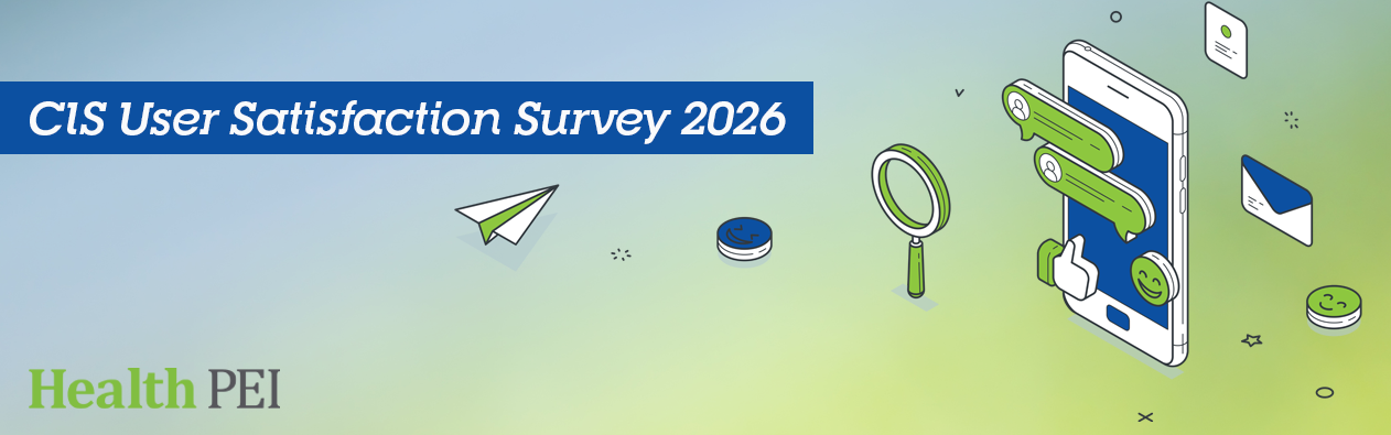 CIS User Satisfaction Survey 2026 with an image concept including a smartphone, chat bubbles, like, smile and magnifier icons.